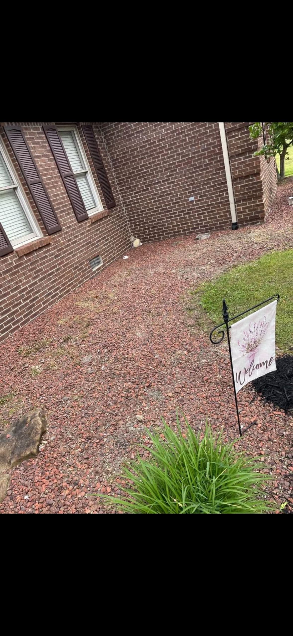 Old Gravel Out, Fresh Mulch In - What a Difference