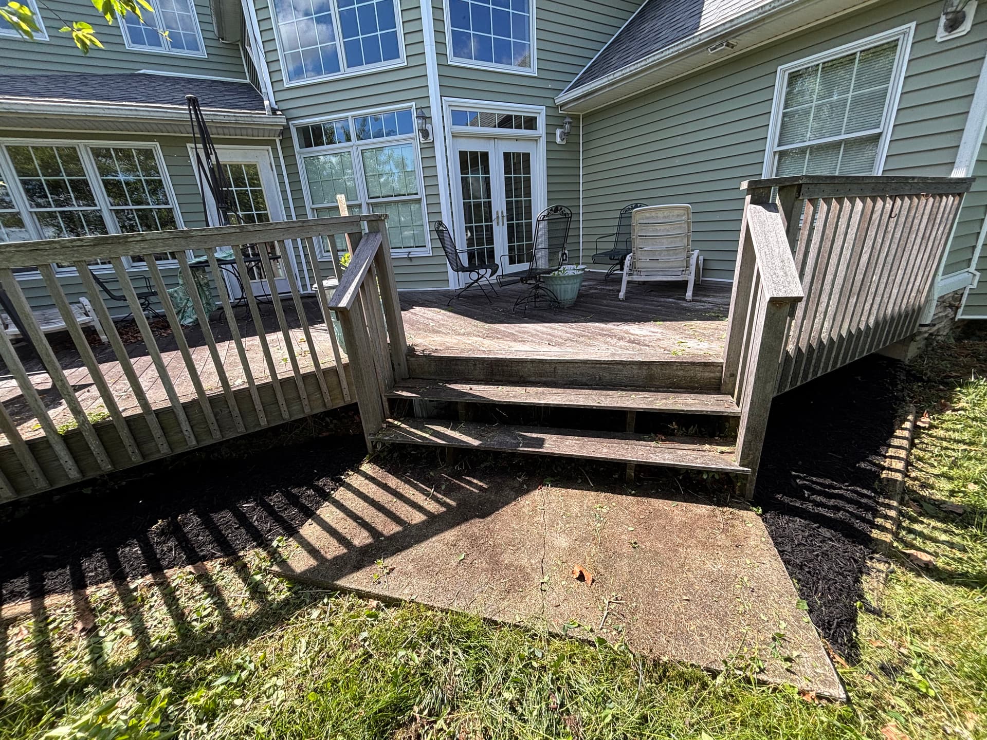 Fresh Mulch and Rebuilt Flower Beds Make a Big Difference