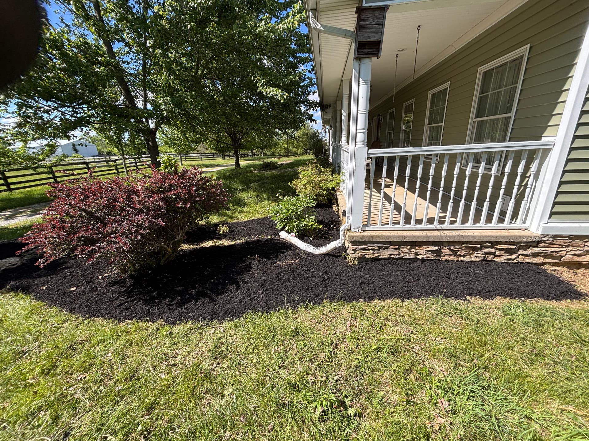Fresh Mulch and Rebuilt Flower Beds Make a Big Difference